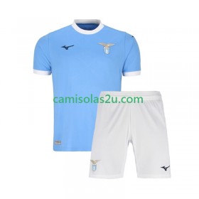 Camisolas de futebol Lazio Criança Equipamento Principal 2025/26 Manga Curta
